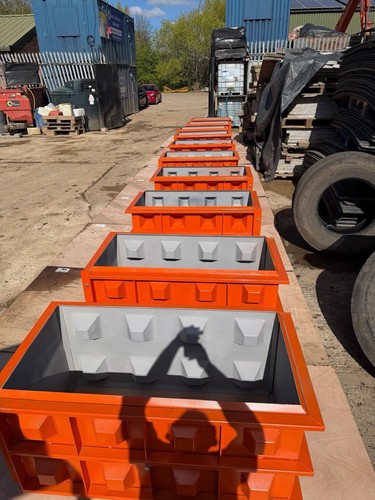 Concrete lego block moulds