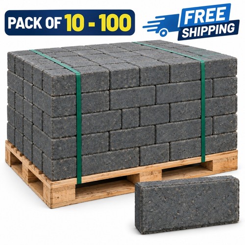 Charcoal block paving - charcoal,